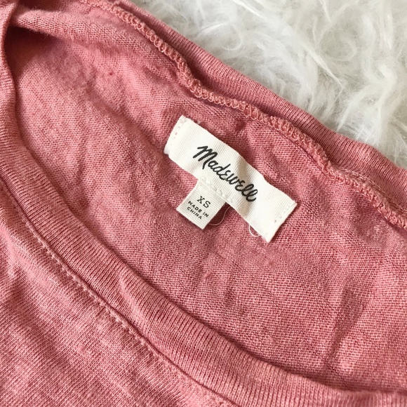 Madewell | Modern Linen Gather Peplum Drape Top - Picture 3 of 8